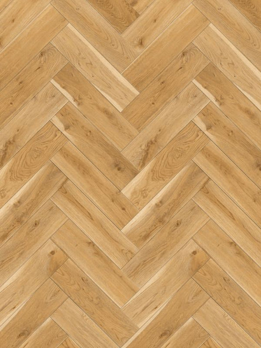 Vandtætte laminatgulvpaneler Knap Eg Flader AC5 8 mm 60 x 10 cm 1,8 m²