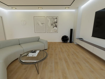 Laminatgulv Dąb Quercus 129,2x19,3 cm Brun 1,994 m²