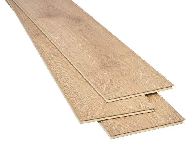 Laminatgulv Dąb Quercus 129,2x19,3 cm Brun 1,994 m²