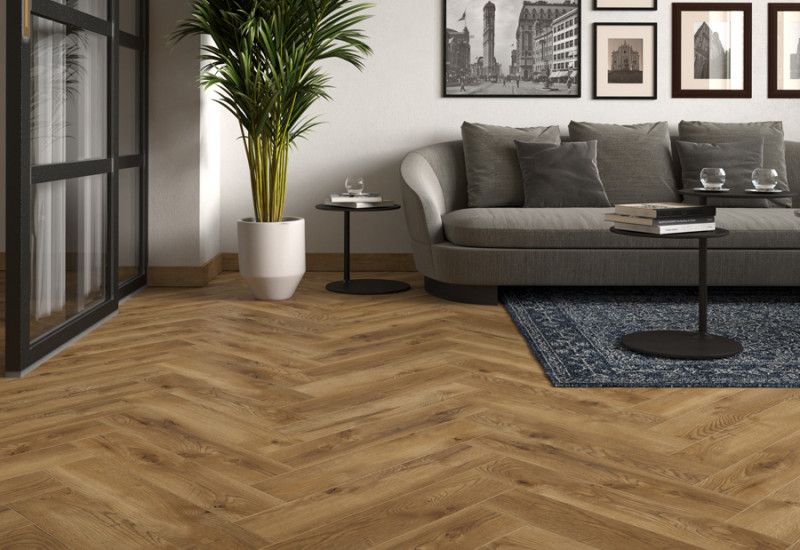 Vandafvisende laminatgulve Classen Eg Tarragona sildebensmønster AC5 1,179 m²