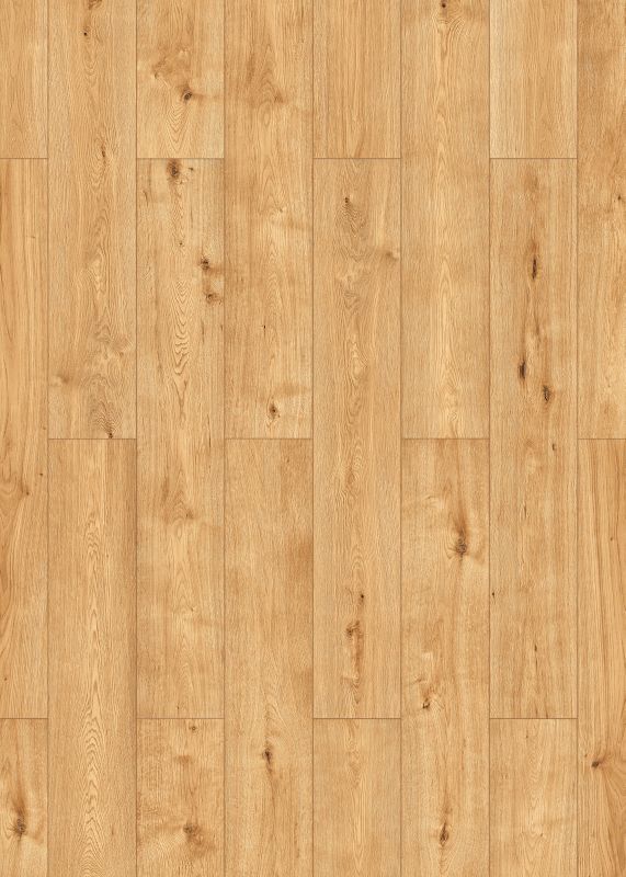 Vinylgulv 1290x203 mm Lysebrun Eg 2,62 m² | 4003992607857