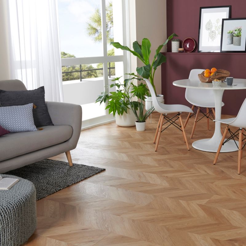 GoodHome vinylgulvpaneler 22,9 x 122 cm naturlig Hungarian 2,24 m²