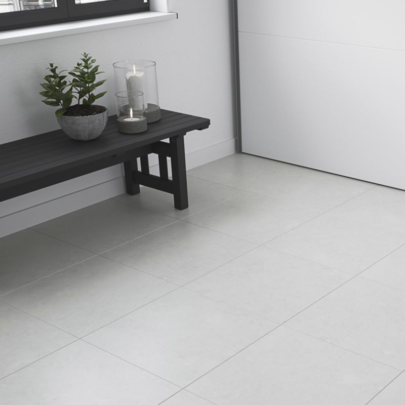 GoodHome vinylgulvpaneler 30,5 x 30,5 cm grå sky 1,21 m²
