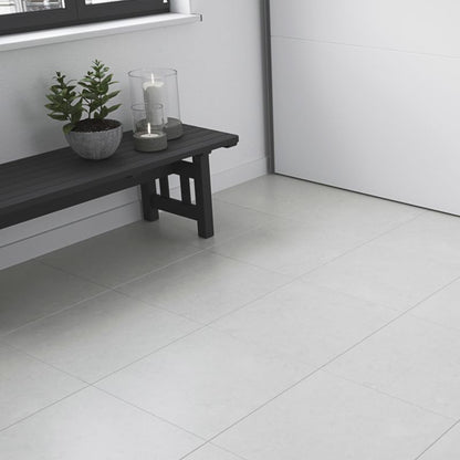 GoodHome vinylgulvpaneler 30,5 x 30,5 cm grå sky 1,21 m²