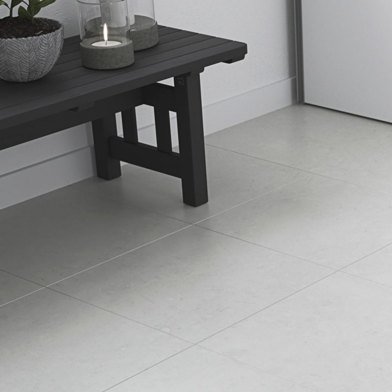 GoodHome vinylgulvpaneler 30,5 x 30,5 cm grå sky 1,21 m²