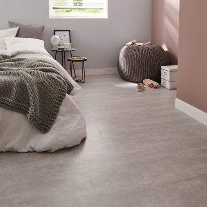 GoodHome vinylgulvpaneler 30,5 x 61 cm lys grå 1,30 m²