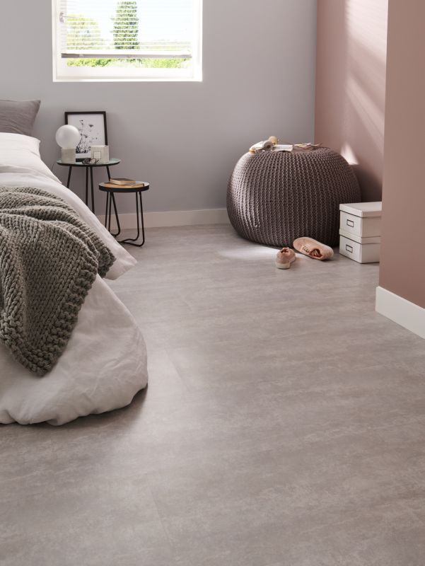 GoodHome vinylgulvpaneler 30,5 x 61 cm lys grå 1,30 m²