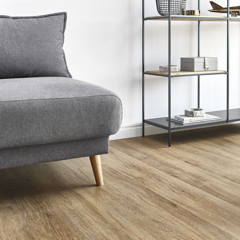 Vinylgulv Eg Mørk 2,2 m² Vandtæt