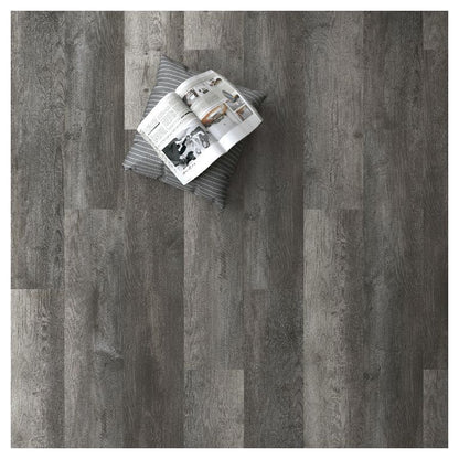 GoodHome SPC Arilla mørkegrå vinylgulvpaneler 2,5 m²