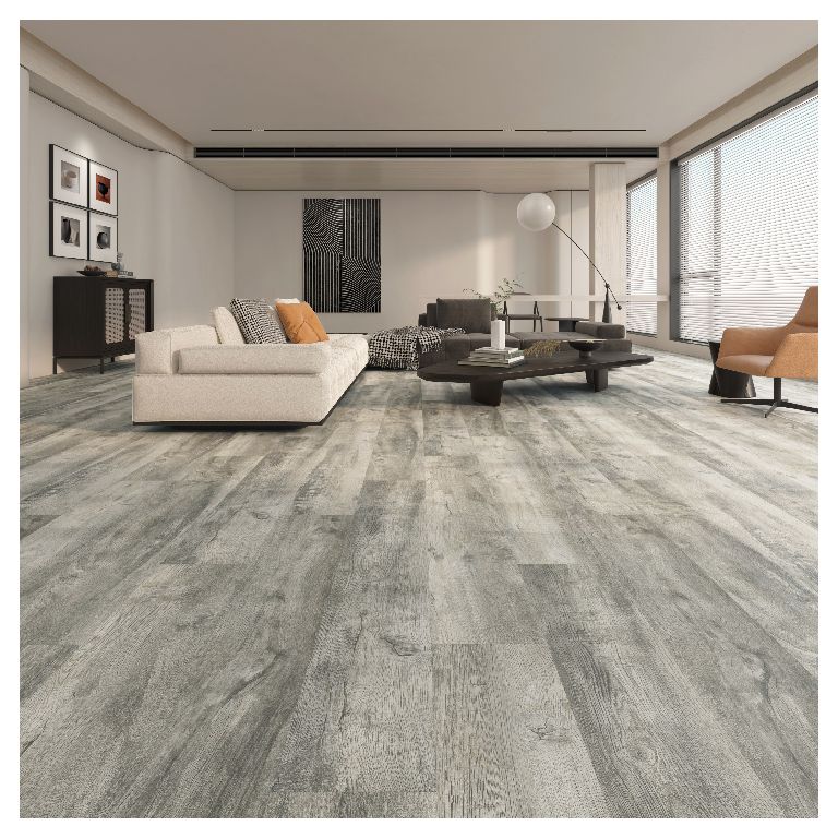 Vinylgulv Arilla 122x22,8 cm Lysegrå 2,5 m²