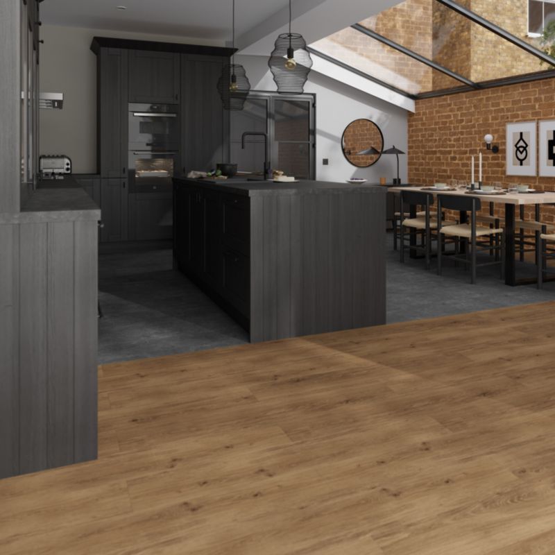 GoodHome SPC Black Slate vinylgulvpaneler 2,23 m²