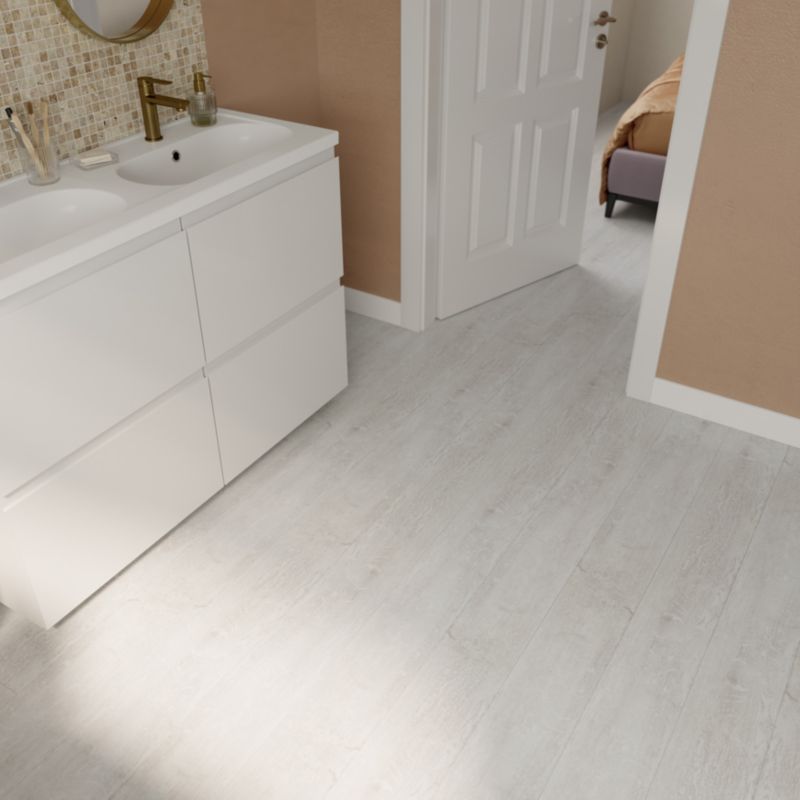 GoodHome SPC Gladstone White vinylgulvpaneler 2,17 m²