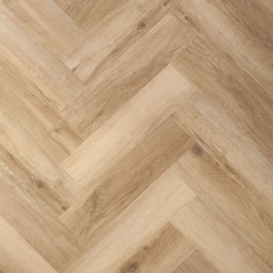 Vinylgulvpaneler i sildebensmønster Floornity SPC Eg Bedford 1,402 m²