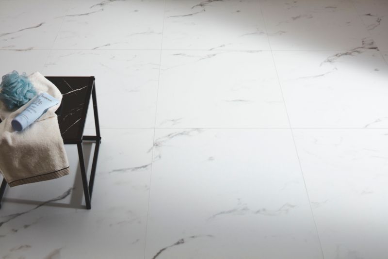 Vinylgulv Bianco Stone 61x61 cm Hvid 1,48 m²