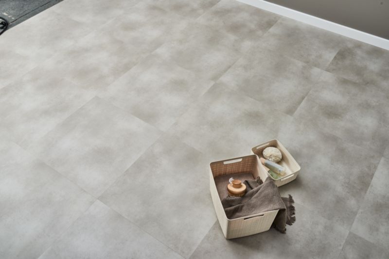 Vinylgulv Fuego Stone 61x61 cm Hvid Mat 1,49 m²