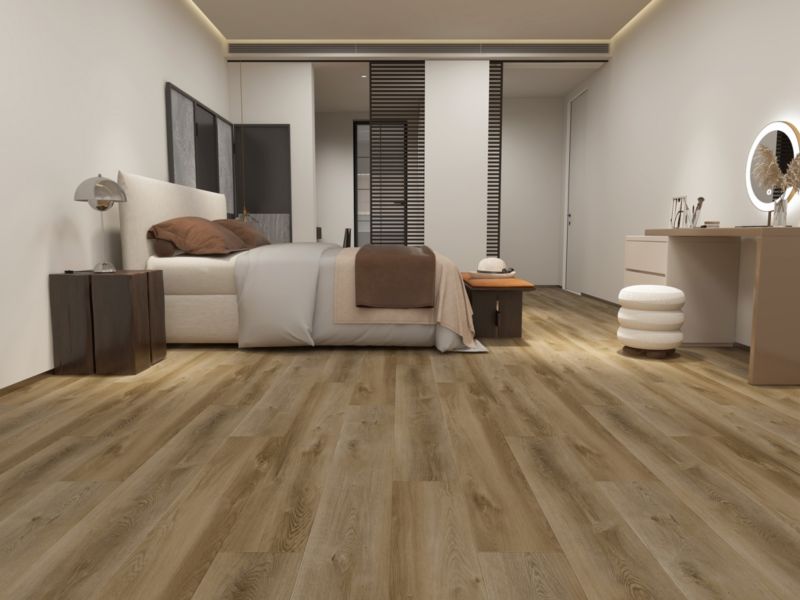 Vinylgulv Dæb Tivano 122x22,5 cm Brun Mat 2,2 m²
