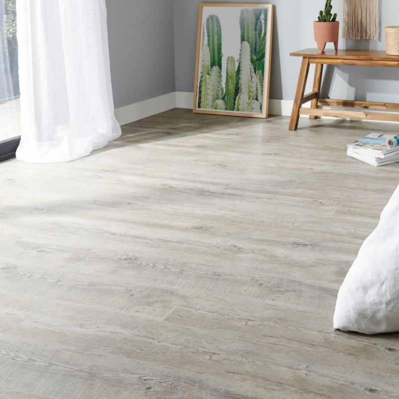 Vandtætte vinylgulvpaneler GoodHome egetræ plank gråbrun patineret 2,2 m²