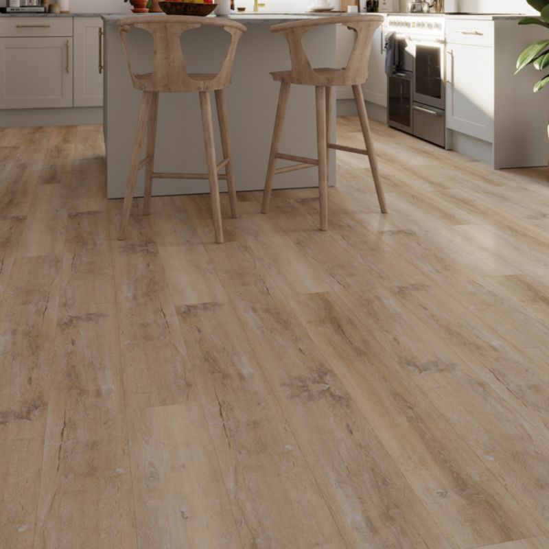 Vandtætte vinylgulvpaneler GoodHome SPC Eg Distressed 2,17 m2
