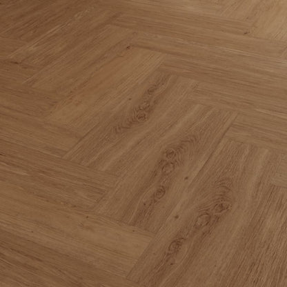 Vinylgulv SPC Skara Brun Jodełka 2,24 m² Vandtæt