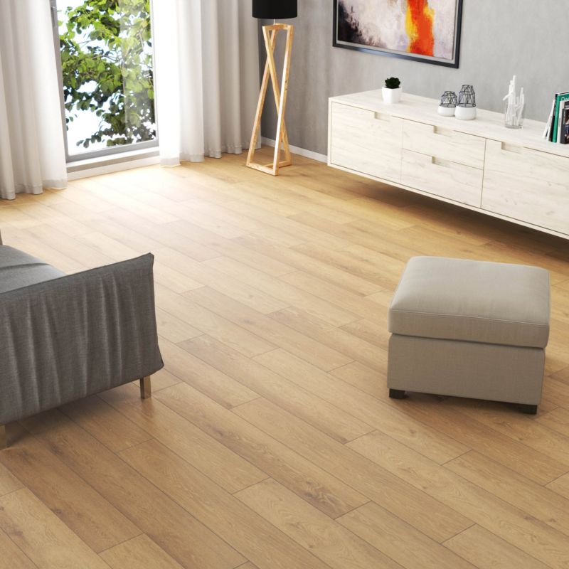 Vandafvisende vinylgulvpaneler Kronostep 4 + 1 mm Malt Tree Eg 1,72 m²