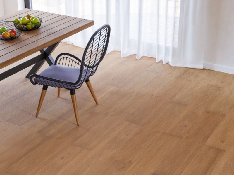 Vandtætte SPC vinylgulvpaneler Blond med integreret underlag 2,17 m²