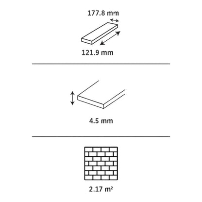 Vandtætte SPC vinylgulvpaneler Blond med integreret underlag 2,17 m²