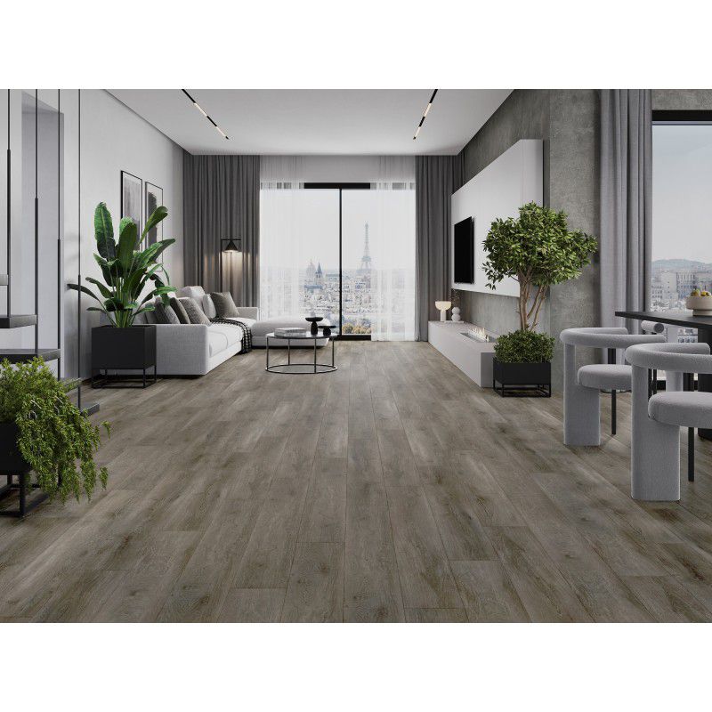 Vinylgulvpaneler Grå Eg Mexen 1240x182 Sherwood 8 stk.