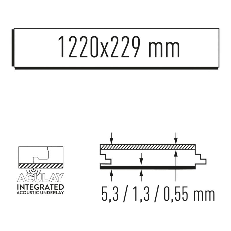 Vinylgulv SPC Eg Briswell 4+1,3 mm 2,24 m²