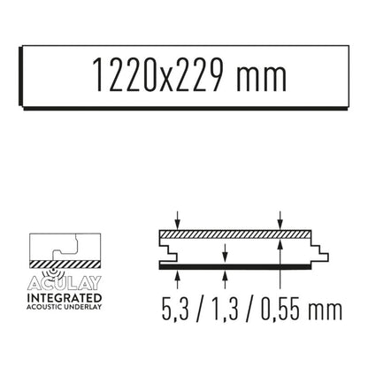 Vinylgulv SPC Eg Briswell 4+1,3 mm 2,24 m²