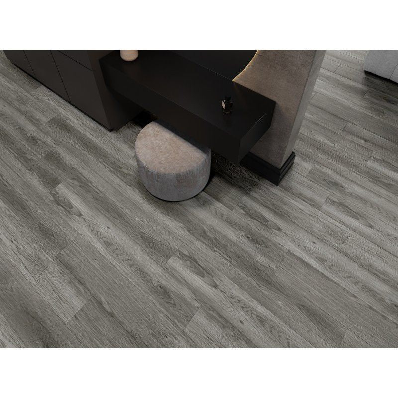 Mexen Claremont grå vinylgulvpaneler 1240 x 182 mm, 8 stk.