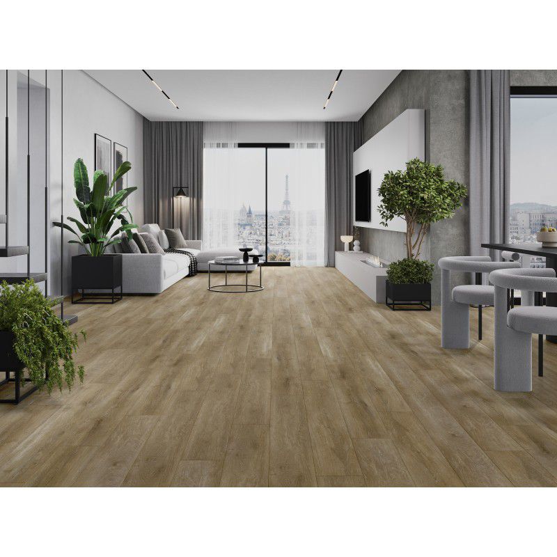 Mexen vinylgulvpaneler 1240x182 Clermont naturlig eg 8 stk.