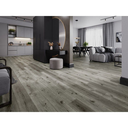 Mexen Lago Vista vinylgulvpaneler 1240 x 182 mm grå, 8 stk.