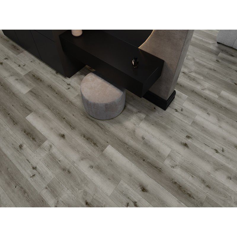 Mexen Lago Vista vinylgulvpaneler 1240 x 182 mm grå, 8 stk.
