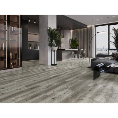 Mexen Lago Vista vinylgulvpaneler 1240 x 182 mm grå, 8 stk.