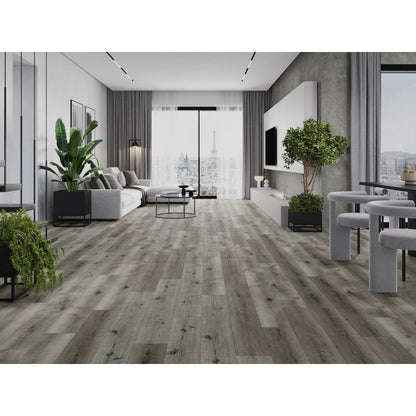 Mexen Lago Vista vinylgulvpaneler 1240 x 182 mm grå, 8 stk.