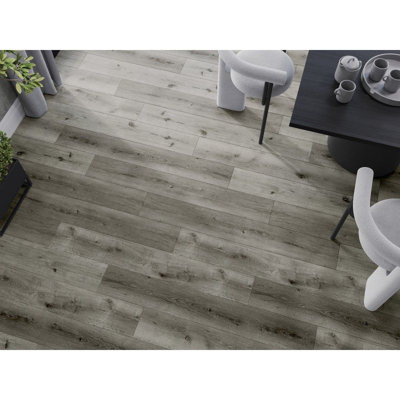 Mexen Lago Vista vinylgulvpaneler 1240 x 182 mm grå, 8 stk.