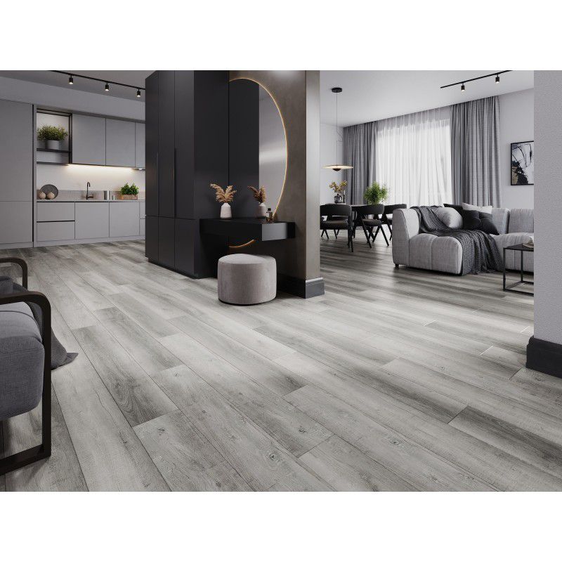 Mexen vinylgulve 1240 x 182 mm Santa Clara grå 8 stk.