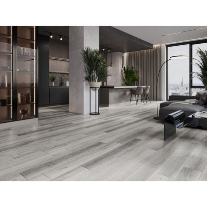 Mexen vinylgulve 1240 x 182 mm Santa Clara grå 8 stk.