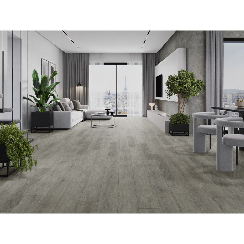 Mexen Redmond vinylgulvpaneler 1240x182 grå 8 stk.