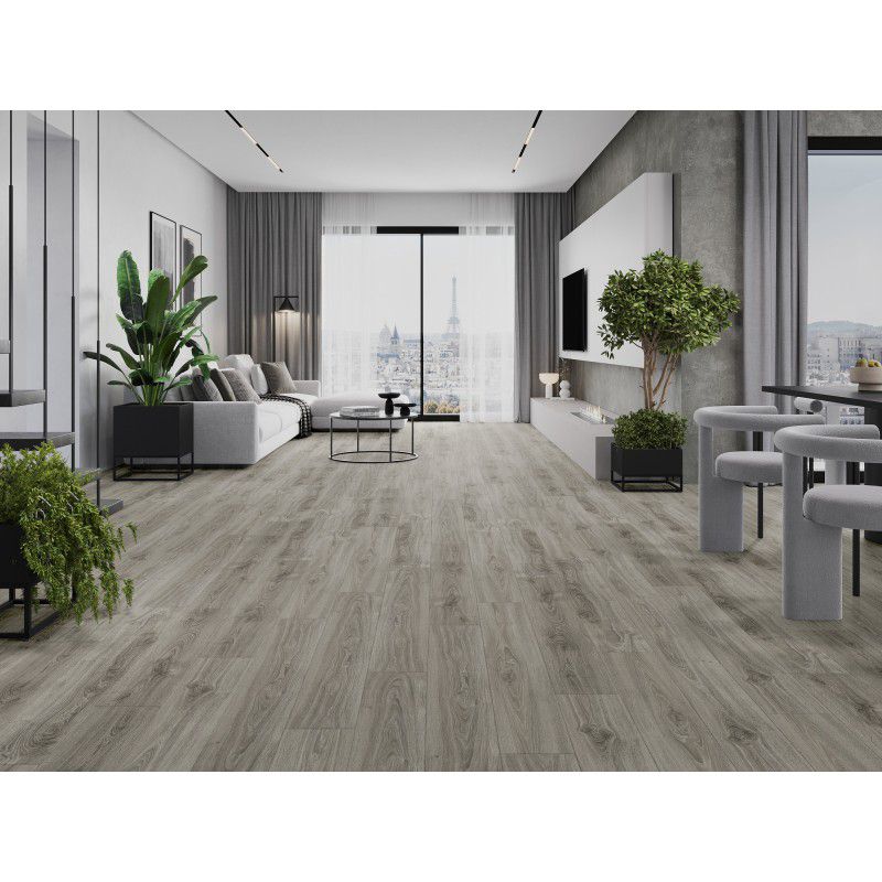 Mexen vinylgulve 1240x182 Silver Creek grå 8 stk.