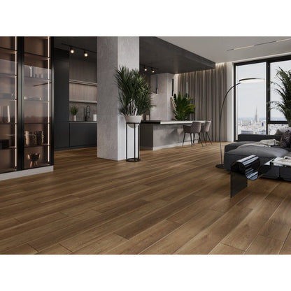 Mexen vinylgulvpaneler 1240x182 mm Queen Creek brun 8 stk.