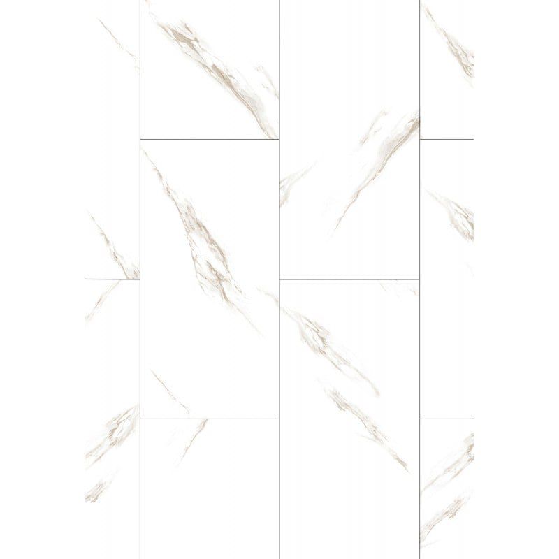 Mexen vinylgulvpaneler 610 x 305 River White hvide 8 stk.