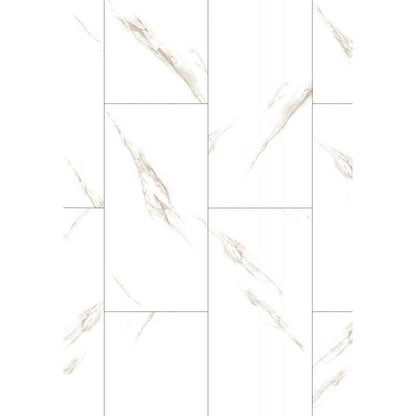 Mexen vinylgulvpaneler 610 x 305 River White hvide 8 stk.