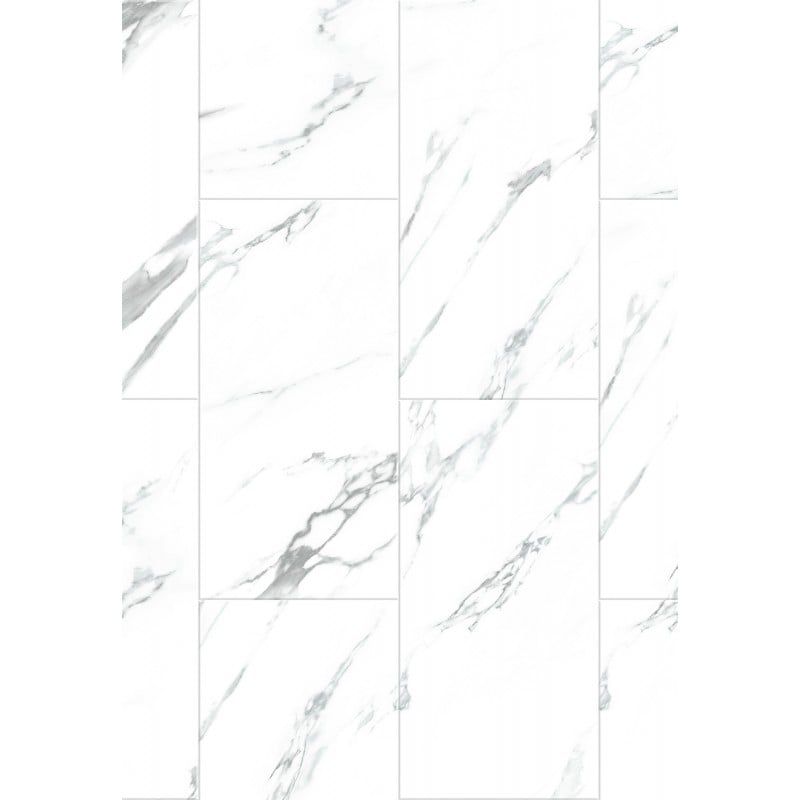 Mexen vinylgulvpaneler 610 x 305 River White hvide 8 stk.