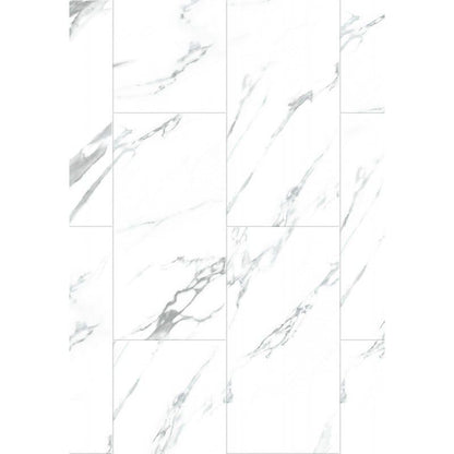 Mexen vinylgulvpaneler 610 x 305 River White hvide 8 stk.
