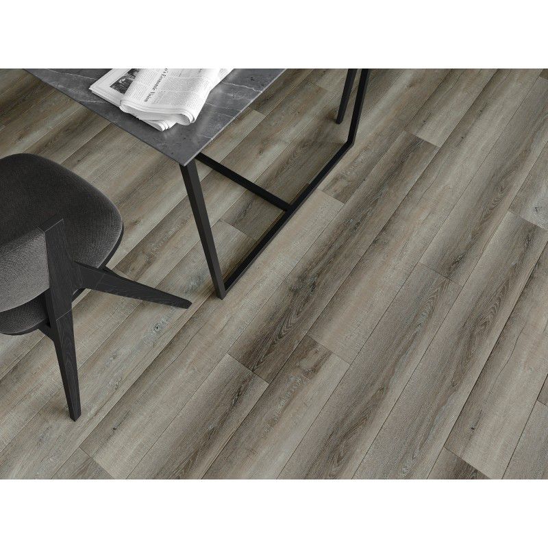 Mexen Aspen vinylgulvpaneler 1240 x 182 mm grå eg 8 stk.