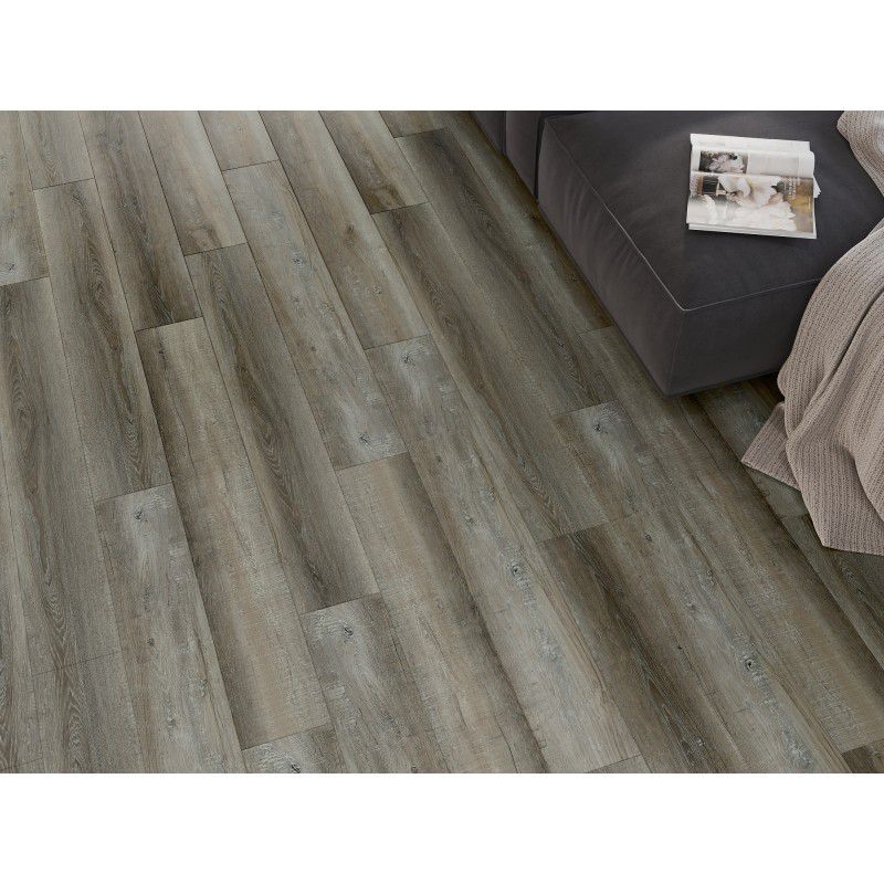 Mexen Aspen vinylgulvpaneler 1240 x 182 mm grå eg 8 stk.
