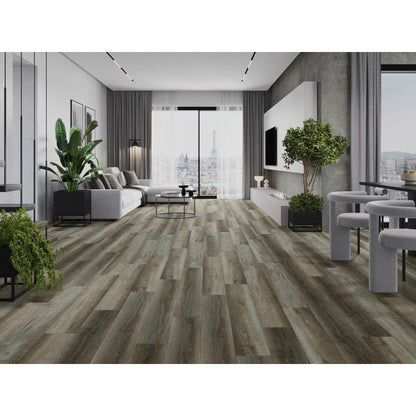Mexen Aspen vinylgulvpaneler 1240 x 182 mm grå eg 8 stk.