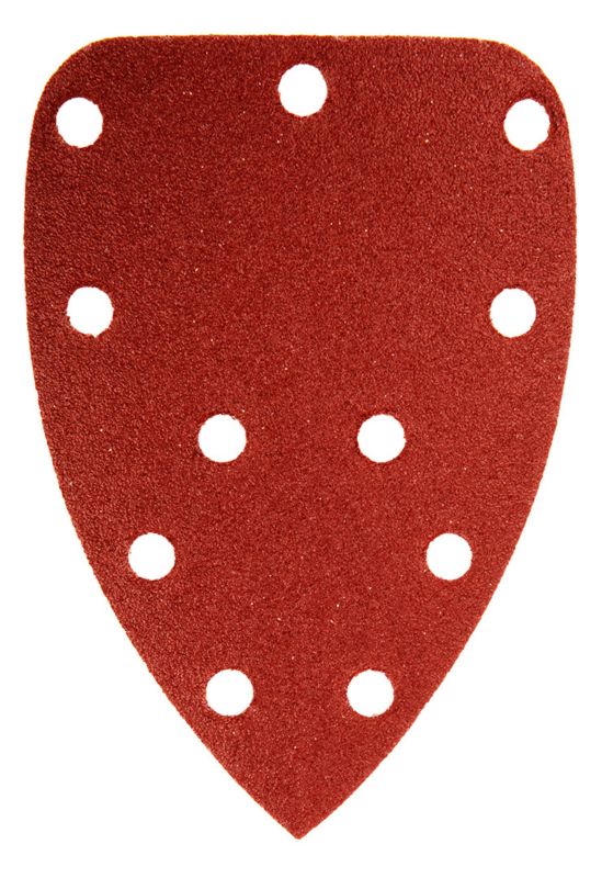 Velcro-slibepapir til delta-slibemaskine GRAPHITE 140 x 140 x 80 mm kornstørrelse K100, 5 stk.