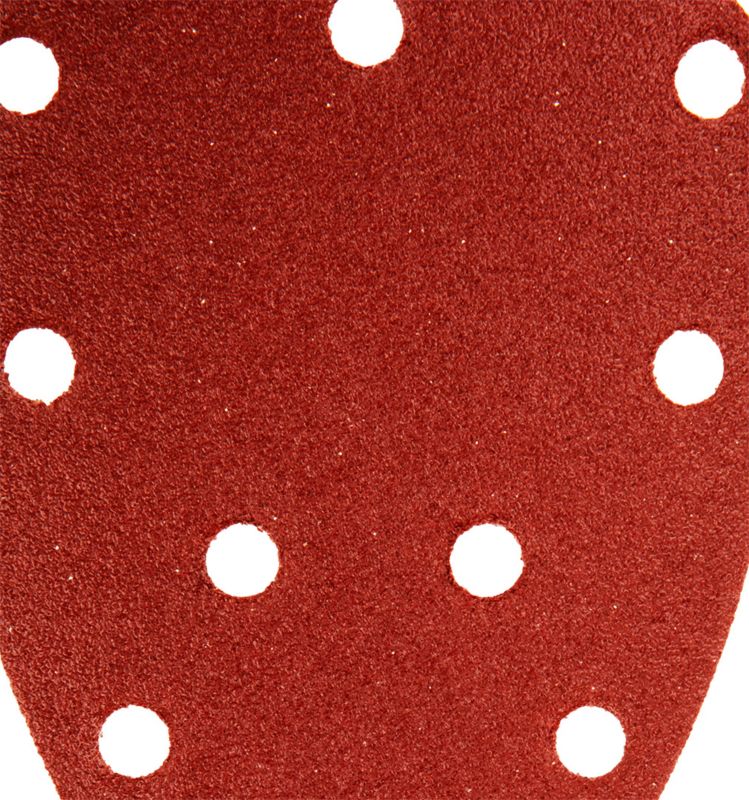 Velcro-slibepapir til delta-slibemaskine GRAPHITE 140 x 140 x 80 mm kornstørrelse K100, 5 stk.